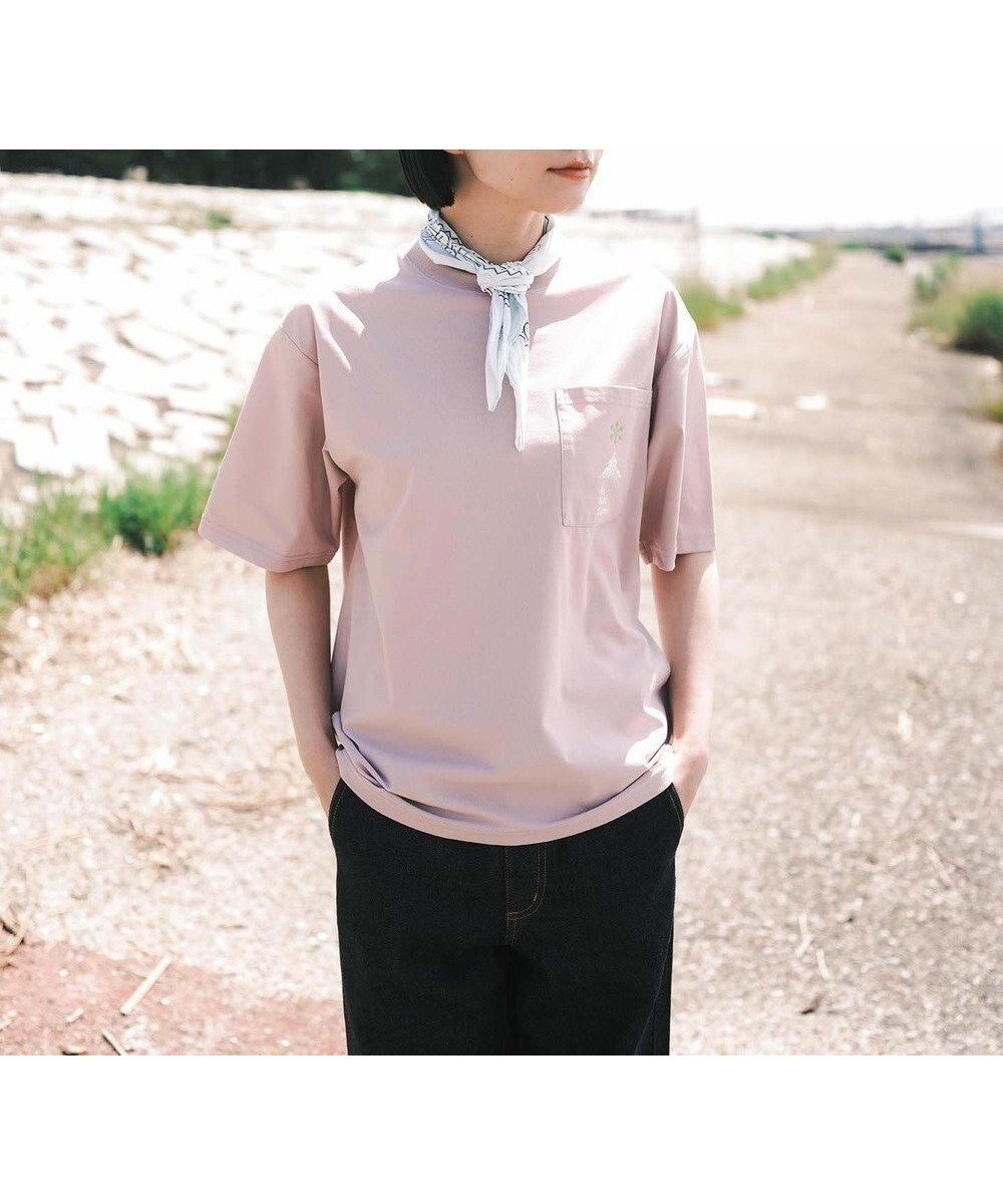 【シェアパーク/SHARE PARK】の【UVカット・吸水速乾・ストレッチ・軽量 】ロゴポケットTシャツ(S・Mサイズ) インテリア・キッズ・メンズ・レディースファッション・服の通販 founy(ファニー) 　ファッション　Fashion　レディースファッション　WOMEN　トップス・カットソー　Tops/Tshirt　シャツ/ブラウス　Shirts/Blouses　ロング / Tシャツ　T-Shirts　カットソー　Cut and Sewn　春　Spring　カットソー　Cut And Sew　吸水　Water Absorption　軽量　Lightweight　シンプル　Simple　ストレッチ　Stretch　フランス　France　フロント　Front　プリント　Print　ベーシック　Basic　ポケット　Pocket　リラックス　Relax　ワーク　Work　S/S・春夏　Ss・Spring/Summer　再入荷　Restock/Back In Stock/Re Arrival　夏　Summer　ピンク系|ID: prp329100004533592 ipo3291000000032042960