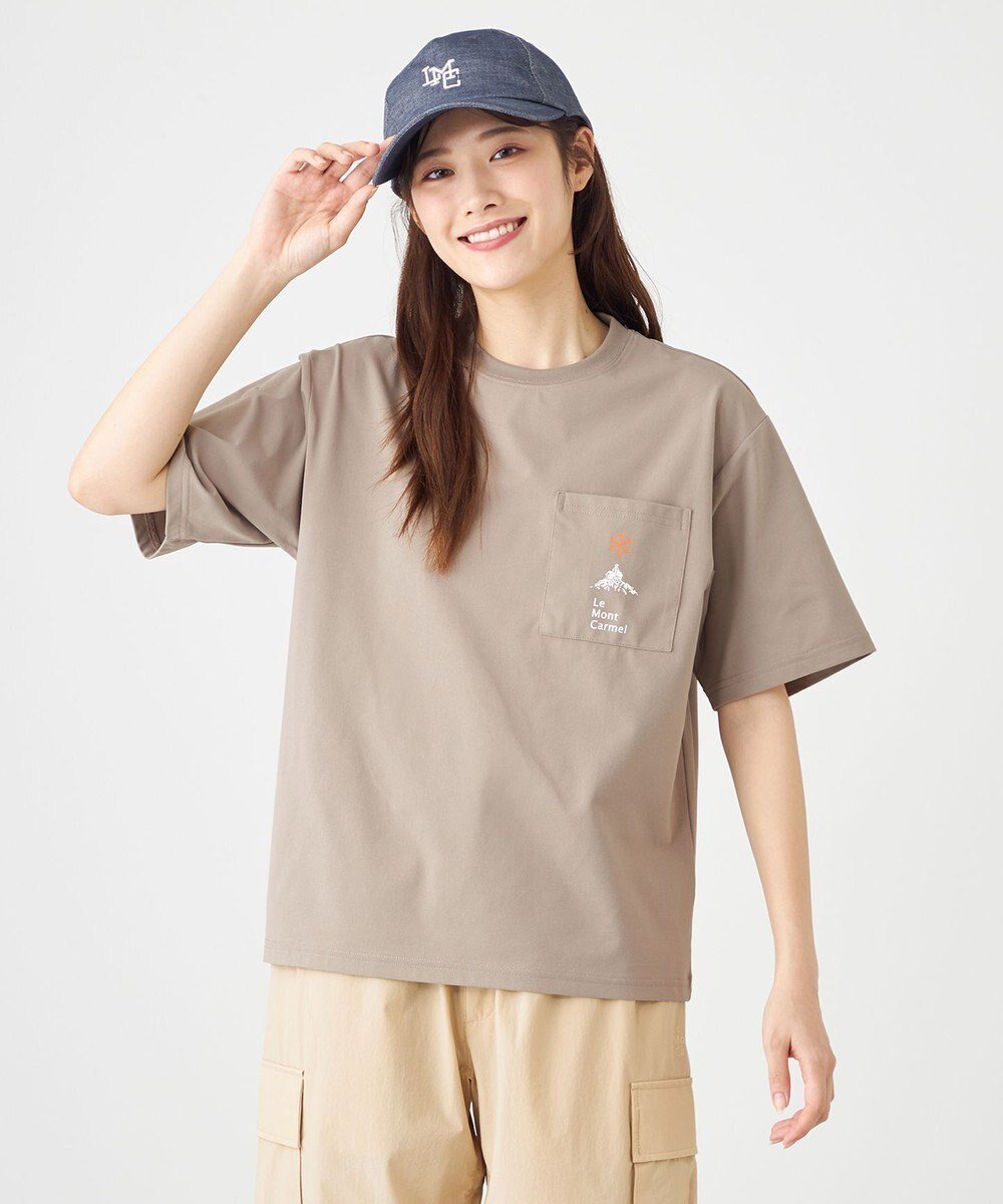 【シェアパーク/SHARE PARK】の【UVカット・吸水速乾・ストレッチ・軽量 】ロゴポケットTシャツ(S・Mサイズ) インテリア・キッズ・メンズ・レディースファッション・服の通販 founy(ファニー) 　ファッション　Fashion　レディースファッション　WOMEN　トップス・カットソー　Tops/Tshirt　シャツ/ブラウス　Shirts/Blouses　ロング / Tシャツ　T-Shirts　カットソー　Cut and Sewn　春　Spring　カットソー　Cut And Sew　吸水　Water Absorption　軽量　Lightweight　シンプル　Simple　ストレッチ　Stretch　フランス　France　フロント　Front　プリント　Print　ベーシック　Basic　ポケット　Pocket　リラックス　Relax　ワーク　Work　S/S・春夏　Ss・Spring/Summer　再入荷　Restock/Back In Stock/Re Arrival　夏　Summer　グレー系|ID: prp329100004533592 ipo3291000000032042966