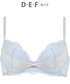 【ワコール/WACOAL】の【ファーストリボンブラ】 ブラジャー 【若い世代の体型特徴を考えた設計仕様】 きれいな谷間をメイクしてキープ まるみのあるシルエット レディース BRB409 /ワコール 人気、トレンドファッション・服の通販 founy(ファニー) ファッション Fashion レディースファッション Fashion for Women アンダー Underwear Essentials ブラジャー Bra, Lingerie リボン Ribbon, Bow ワイヤー Wire, Wired Bra thumbnail サックス|ID: prp329100004533623 ipo3291000000033646596