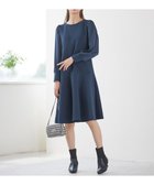 【エニィ スィス/any SiS】の【洗える】サテンコンビダンボール ワンピース ダルブルー|ID: prp329100004533634 ipo3291000000033351860