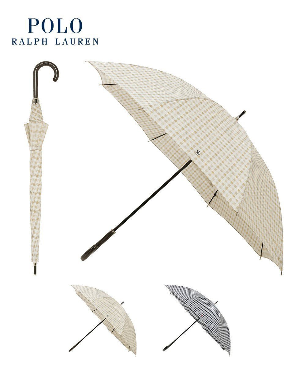 【ムーンバット/MOONBAT】のPOLO RALPH LAUREN 長傘 ギンガムチェック インテリア・キッズ・メンズ・レディースファッション・服の通販 founy(ファニー) 　ファッション　Fashion　レディースファッション　WOMEN　傘 / レイングッズ　Umbrellas/Rainwear　アイビー　Ivy　ギンガム　Gingham　傘　Umbrella　ショート　Short　シンプル　Simple　チェック　Check　ニューヨーク　New York　ハンド　Hand　ワイド　Wide　日本製　Made In Japan　エレガント 上品　Elegant　ギフト プレゼント　Gift Present　ベージュ|ID: prp329100004533647 ipo3291000000032198639