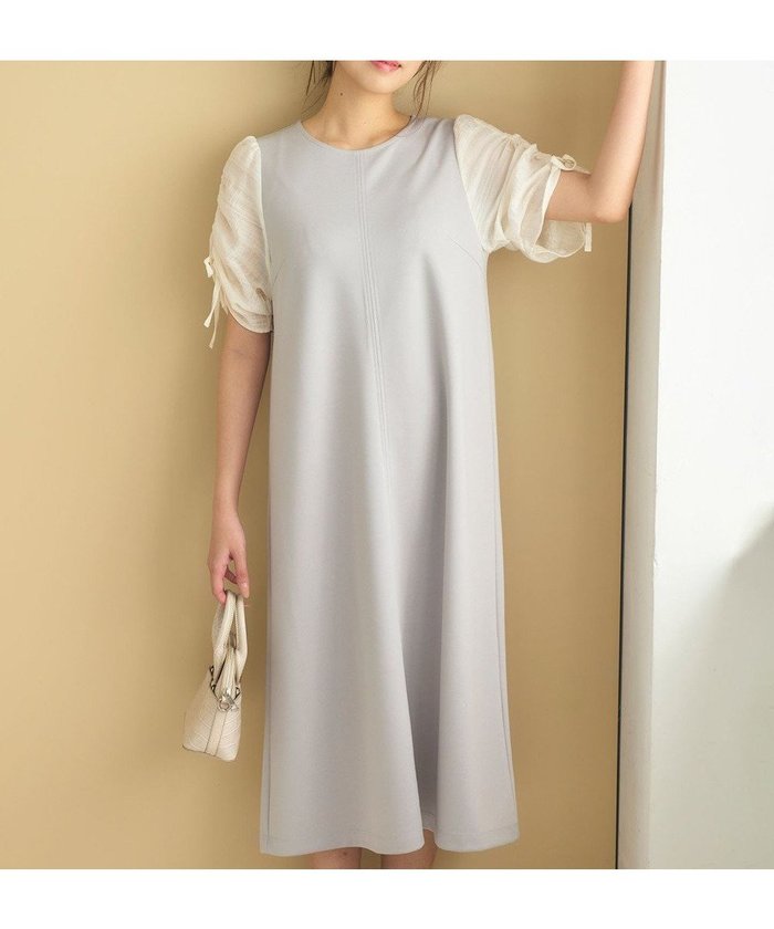 【フェルゥ/Feroux】の【洗える】ドロストスリーブカットソー ワンピース インテリア・キッズ・メンズ・レディースファッション・服の通販 founy(ファニー) https://founy.com/ ファッション Fashion レディースファッション Fashion for Women ワンピース Dresses オケージョン Occasion Wear カットソー Cut and Sewn Top ストレート Straight, Straight Cut スニーカー Sneakers, Trainers チェック Check, Plaid, Tartan 夏 Summer 春 Spring S/S・春夏 SS, Spring/Summer, Warm Season 洗える Machine Washable |ID: prp329100004533659 ipo3291000000032663572