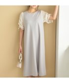 【フェルゥ/Feroux】の【洗える】ドロストスリーブカットソー ワンピース ライトグレー系|ID: prp329100004533659 ipo3291000000034757269