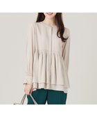 【エニィ スィス/any SiS】の【洗える】かさねシャーリング ブラウス 人気、トレンドファッション・服の通販 founy(ファニー) ファッション Fashion レディースファッション Fashion for Women トップス・カットソー Cut & Sew Tops シャツ・ブラウス・オフィスカジュアル Elegant Blouses & Button-Ups カフス Cuff Design シャーリング Shirring, Ruched ツイル Twist, Twisted Detail フェミニン Feminine, Girly エレガント 上品 Elegant 洗える Machine Washable A/W・秋冬 Autumn/Winter thumbnail アイボリー|ID: prp329100004533664 ipo3291000000034971087