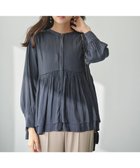 【エニィ スィス/any SiS】の【洗える】かさねシャーリング ブラウス 人気、トレンドファッション・服の通販 founy(ファニー) ファッション Fashion レディースファッション Fashion for Women トップス・カットソー Cut & Sew Tops シャツ・ブラウス・オフィスカジュアル Elegant Blouses & Button-Ups カフス Cuff Design シャーリング Shirring, Ruched ツイル Twist, Twisted Detail フェミニン Feminine, Girly エレガント 上品 Elegant 洗える Machine Washable A/W・秋冬 Autumn/Winter thumbnail ダークブルー|ID: prp329100004533664 ipo3291000000034971089