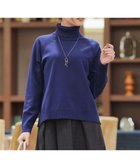 【ティアクラッセ/Tiaclasse】の【安田美沙子さん着用・選べる2type】ラグランニットトップス タートルネック:ダークブルー|ID: prp329100004533687 ipo3291000000035568077