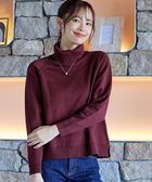 【ティアクラッセ/Tiaclasse】の【安田美沙子さん着用・選べる2type】ラグランニットトップス タートルネック:ボルドー|ID: prp329100004533687 ipo3291000000035568085