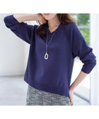 【ティアクラッセ/Tiaclasse】の【安田美沙子さん着用・選べる2type】ラグランニットトップス Vネック:ダークブルー|ID: prp329100004533687 ipo3291000000035568092