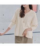 【ティアクラッセ/Tiaclasse】の【安田美沙子さん着用・選べる2type】ラグランニットトップス Vネック:オフホワイト|ID: prp329100004533687 ipo3291000000035568095