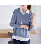 【ティアクラッセ/Tiaclasse】の【安田美沙子さん着用・選べる2type】ラグランニットトップス Vネック:ブルー|ID: prp329100004533687 ipo3291000000035568098