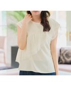 【ティアクラッセ/Tiaclasse】の【洗える】フリルチュールレーストップス オフホワイト|ID: prp329100004533703 ipo3291000000032618128