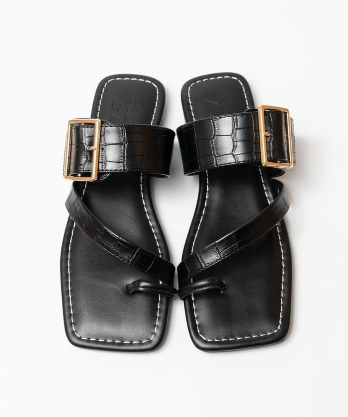 【ボントレ/BONTRE】の【MIONOTIS/ミオノティス】ビックバックルフラットサンダル/643B インテリア・キッズ・メンズ・レディースファッション・服の通販 founy(ファニー) https://founy.com/ ファッション Fashion レディースファッション Ladies' Fashion Online バッグ Bag サンダル Sandals シューズ Shoes スクエア Square トレンド Trend フラット Flat 夏 Summer 春 Spring S/S・春夏 Ss・Spring/Summer |ID: prp329100004533718 ipo3291000000032667190
