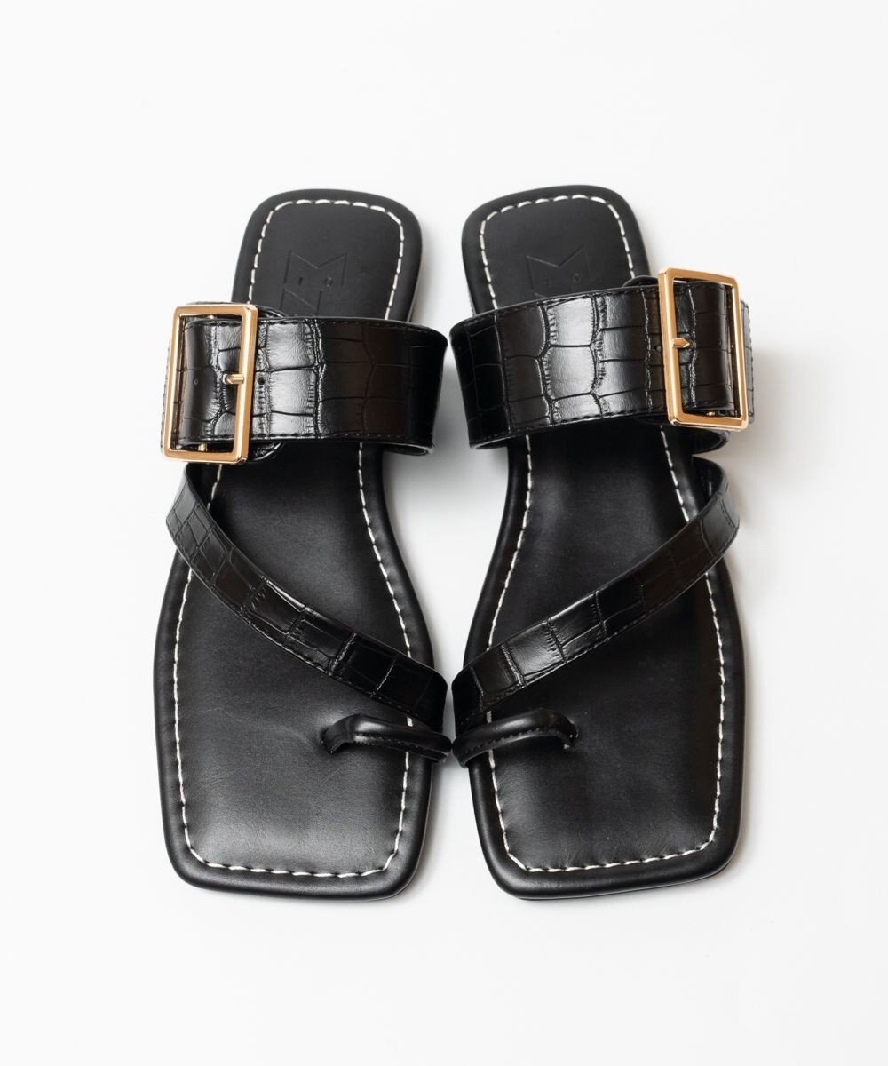 【ボントレ/BONTRE】の【MIONOTIS/ミオノティス】ビックバックルフラットサンダル/643B 人気、トレンドファッション・服の通販 founy(ファニー) 　ファッション　Fashion　レディースファッション　Ladies' Fashion Online　バッグ　Bag　サンダル　Sandals　シューズ　Shoes　スクエア　Square　トレンド　Trend　フラット　Flat　夏　Summer　春　Spring　S/S・春夏　Ss・Spring/Summer　 other-1|ID: prp329100004533718 ipo3291000000032667190