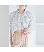 【エニィ スィス/any SiS】の【洗える】トロミシャツカラー ブラウス 人気、トレンドファッション・服の通販 founy(ファニー) ファッション Fashion レディースファッション WOMEN トップス・カットソー Tops/Tshirt シャツ/ブラウス Shirts/Blouses おすすめ Recommend とろみ Thickness ショルダー Shoulder スキッパー Skipper ストライプ Stripe ドロップ Drop プリント Print ポケット Pocket ラウンド Round エレガント 上品 Elegant 夏 Summer 春 Spring S/S・春夏 Ss・Spring/Summer 洗える Washable thumbnail ネイビーストライプ|ID: prp329100004533740 ipo3291000000032130182