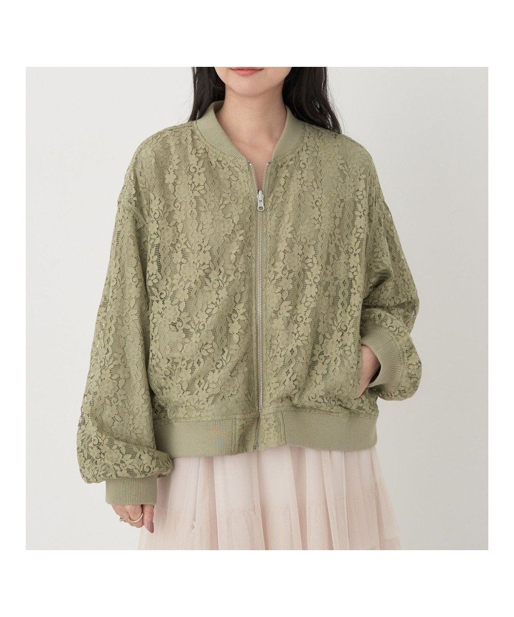 【アースミュージックアンドエコロジー/earth music&ecology】のリバーシブルMAー1 インテリア・キッズ・メンズ・レディースファッション・服の通販 founy(ファニー) 　ファッション　Fashion　レディースファッション　WOMEN　アウター　Coat Outerwear　ジャケット　Jackets　シンプル　Simple　ジャケット　Jacket　ポケット　Pocket　リバーシブル　Reversible　レース　Race　夏　Summer　春　Spring　S/S・春夏　Ss・Spring/Summer　Light Khaki|ID: prp329100004533753 ipo3291000000032043585