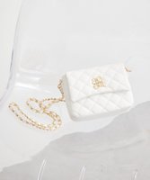 【アースミュージックアンドエコロジー/earth music&ecology】のエンブレムロゴチェーンショルダーバッグ 人気、トレンドファッション・服の通販 founy(ファニー) ファッション Fashion レディースファッション WOMEN バッグ Bag おすすめ Recommend アクセサリー Accessories キルティング Quilting シンプル Simple チェーン Chain フェイクレザー Faux Leather フロント Front メタル Metal エレガント 上品 Elegant |ID:prp329100004533791