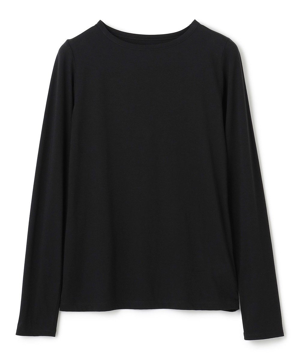 【アンクレイヴ/uncrave】のアルビニスタシフォン ボートネック カットソー(uncrave STANDARD) インテリア・キッズ・メンズ・レディースファッション・服の通販 founy(ファニー) 　ファッション　Fashion　レディースファッション　WOMEN　トップス・カットソー　Tops/Tshirt　シャツ/ブラウス　Shirts/Blouses　ロング / Tシャツ　T-Shirts　カットソー　Cut and Sewn　エアリー　Airy　カットソー　Cut And Sew　フィット　Fit　A/W・秋冬　Aw・Autumn/Winter・Fw・Fall-Winter　S/S・春夏　Ss・Spring/Summer　夏　Summer　ブラック|ID: prp329100004533819 ipo3291000000032225990