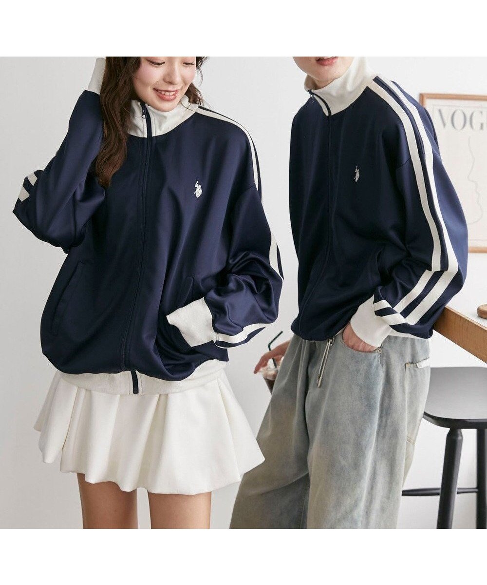 【ウィゴー/WEGO】の【ユニセックス着用ITEM/追加カラー】U.S. POLO ASSN.ライントラックジャケット 人気、トレンドファッション・服の通販 founy(ファニー) 　ファッション　Fashion　レディースファッション　WOMEN　アウター　Coat Outerwear　ジャケット　Jackets　ブルゾン　Blouson/Jackets　インナー　Inner　春　Spring　秋　Autumn/Fall　今季　This Season　ジップ　Zip　ジャケット　Jacket　スウェット　Sweat　ストレート　Straight　スポーツ　Sports　スマホ　Smartphone　デニム　Denim　トレンド　Trend　フィット　Fit　フェミニン　Feminine　ブルゾン　Blouson　別注　Special Order　ミックス　Mix　ルーズ　Loose　ロング　Long　ワンポイント　One Point　S/S・春夏　Ss・Spring/Summer　おすすめ　Recommend　夏　Summer　 other-1|ID: prp329100004533824 ipo3291000000032043866