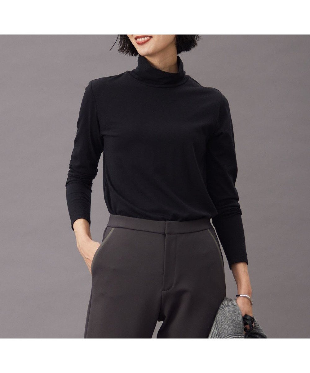 【ジェイ プレス/J.PRESS】のウールジャージー タートルネック カットソー インテリア・キッズ・メンズ・レディースファッション・服の通販 founy(ファニー) 　ファッション　Fashion　レディースファッション　WOMEN　トップス・カットソー　Tops/Tshirt　シャツ/ブラウス　Shirts/Blouses　ロング / Tシャツ　T-Shirts　カットソー　Cut and Sewn　タートルネック　Turtleneck　おすすめ　Recommend　カットソー　Cut And Sew　ジャージー　Jersey　タートルネック　Turtleneck　ベーシック　Basic　再入荷　Restock/Back In Stock/Re Arrival　A/W・秋冬　Aw・Autumn/Winter・Fw・Fall-Winter　ブラック系|ID: prp329100004533848 ipo3291000000032043962