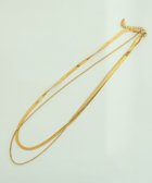 【イェッカ ヴェッカ/YECCA VECCA】の2連スネークチェーンステンレスネックレス Gold|ID: prp329100004533918 ipo3291000000032044271