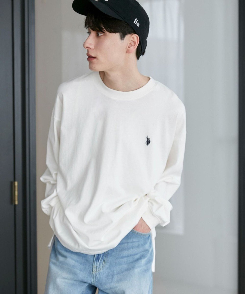 【ウィゴー/WEGO】の【ユニセックス着用ITEM/MLサイズ展開】U.S. POLO ASSN.ワンポイント刺繍LST 人気、トレンドファッション・服の通販 founy(ファニー) 　ファッション　Fashion　レディースファッション　WOMEN　トップス・カットソー　Tops/Tshirt　シャツ/ブラウス　Shirts/Blouses　ロング / Tシャツ　T-Shirts　カットソー　Cut and Sewn　インナー　Inner　春　Spring　秋　Autumn/Fall　カットソー　Cut And Sew　カーゴパンツ　Cargo Pants　カーディガン　Cardigan　ガーリー　Girly　シンプル　Simple　スマホ　Smartphone　スラックス　Slacks　スリット　Slit　デニム　Denim　トレンド　Trend　フレア　Flare　ボーダー　Border　別注　Special Order　無地　Plain Color　ロング　Long　ワイド　Wide　ワンポイント　One Point　冬　Winter　A/W・秋冬　Aw・Autumn/Winter・Fw・Fall-Winter　S/S・春夏　Ss・Spring/Summer　おすすめ　Recommend　 other-1|ID: prp329100004533995 ipo3291000000032186997