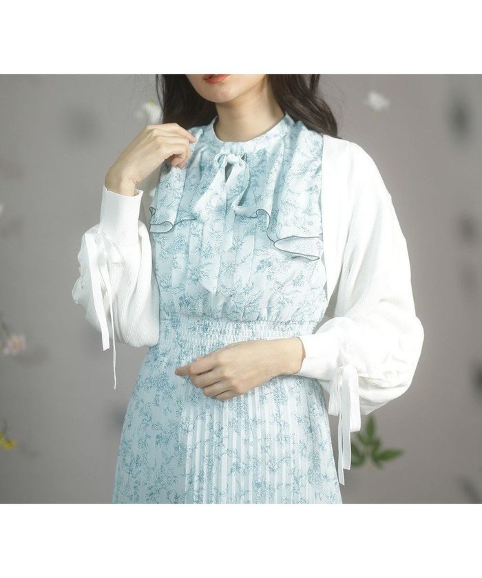【グリーンパークス/Green Parks】のdazzlin ニットボレロ インテリア・キッズ・メンズ・レディースファッション・服の通販 founy(ファニー) https://founy.com/ ファッション Fashion レディースファッション Ladies' Fashion Online トップス・カットソー Tops/Tshirt ニット Knit Tops カーディガン Cardigans カーディガン Cardigan フェミニン Feminine ボレロ Bolero ポケット Pocket リボン Ribbon レース Race 夏 Summer 春 Spring S/S・春夏 Ss・Spring/Summer |ID: prp329100004534054 ipo3291000000032655913