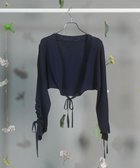 【グリーンパークス/Green Parks】のdazzlin ニットボレロ Navy|ID: prp329100004534054 ipo3291000000032655919