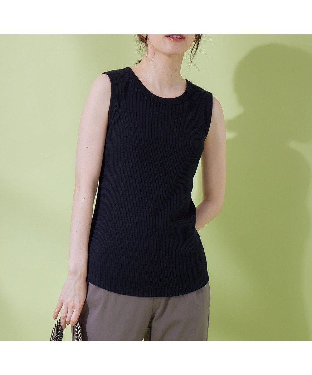 【エニィファム/any FAM】のベーシックタンクトップ インテリア・キッズ・メンズ・レディースファッション・服の通販 founy(ファニー) 　ファッション　Fashion　レディースファッション　WOMEN　トップス・カットソー　Tops/Tshirt　おすすめ　Recommend　カーディガン　Cardigan　タンク　Tank　トレンド　Trend　ベーシック　Basic　夏　Summer　春　Spring　S/S・春夏　Ss・Spring/Summer　ブラック|ID: prp329100004534060 ipo3291000000032044819