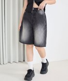【ウィゴー/WEGO】の【SMサイズ展開】ヴィンテージウォッシュデニムハーフパンツ ブラック|ID: prp329100004534064 ipo3291000000033588583