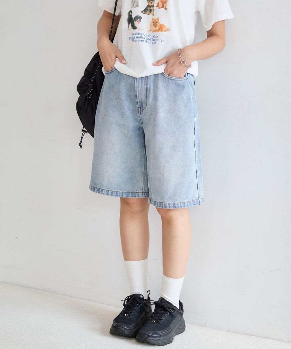 【ウィゴー/WEGO】の【SMサイズ展開】ヴィンテージウォッシュデニムハーフパンツ インテリア・キッズ・メンズ・レディースファッション・服の通販 founy(ファニー) ファッション Fashion レディースファッション Fashion for Women パンツ Pants & Trousers デニムパンツ・ジーンズ・美脚デニム Denim Jeans & Pants ショートパンツ・ハーフパンツ High-Waisted & Relaxed Shorts 春 Spring 秋 Autumn ガーリー Girly, Feminine Style コンパクト Compact, Small Size ショート Short, Short Length スマホ Smartphone, Mobile Device デニム Denim, Jeans Material トレンド Trend, Trending Now ハーフ Half, Half-Length バランス Balance, Style Balance ベーシック Basic, Essential ワイド Wide, Wide Fit 冬 Winter / This Winter S/S・春夏 SS, Spring/Summer, Warm Season 夏 Summer 2025年 2025 2025春夏・S/S Spring/Summer 2025 SS25 デニム淡色|ID: prp329100004534064 ipo3291000000034200066