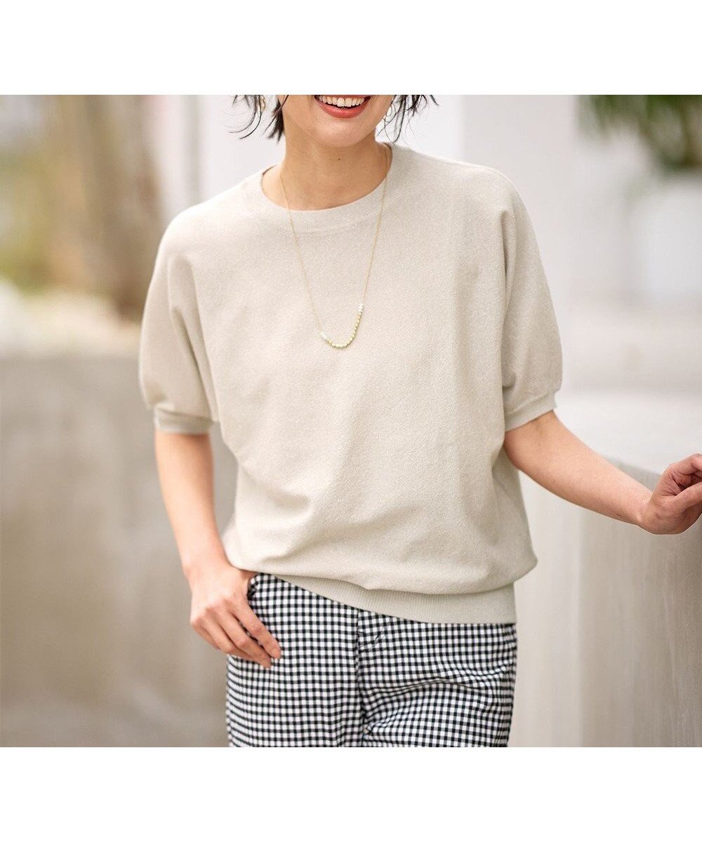 【エニィファム/any FAM】の【洗濯機可/UVケア】ラメニットドルマンプルオーバー 人気、トレンドファッション・服の通販 founy(ファニー) 　ファッション　Fashion　レディースファッション　WOMEN　トップス・カットソー　Tops/Tshirt　ニット　Knit Tops　プルオーバー　Pullover　コンパクト　Compact　セーター　Sweater　エレガント 上品　Elegant　夏　Summer　春　Spring　S/S・春夏　Ss・Spring/Summer　 other-1|ID: prp329100004534086 ipo3291000000032044922