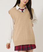 【ウィゴー/WEGO】の【SCHOOLITEM】無地ニットベスト ベージュ|ID: prp329100004534114 ipo3291000000032045021