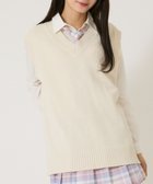 【ウィゴー/WEGO】の【SCHOOLITEM】無地ニットベスト オフホワイト|ID: prp329100004534114 ipo3291000000032045023