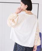 【アメリカンホリック/AMERICAN HOLIC】の異素材ギャザースリーブミニ裏毛プルオーバ Off White|ID: prp329100004534124 ipo3291000000032697166