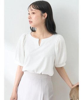 【アースミュージックアンドエコロジー/earth music&ecology】のパフスリーブキラリポイントプルオーバー 人気、トレンドファッション・服の通販 founy(ファニー) ファッション Fashion レディースファッション WOMEN トップス・カットソー Tops/Tshirt シャツ/ブラウス Shirts/Blouses ロング / Tシャツ T-Shirts プルオーバー Pullover カットソー Cut and Sewn カットソー Cut And Sew スリット Slit ポケット Pocket メタル Metal ワンポイント One Point A/W・秋冬 Aw・Autumn/Winter・Fw・Fall-Winter |ID:prp329100004534136