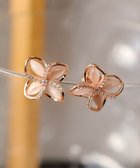 【ティアクラッセ/Tiaclasse】の【金属アレルギー対応】ハイドランジアクリアピアス ピンクゴールド|ID: prp329100004534142 ipo3291000000035892723