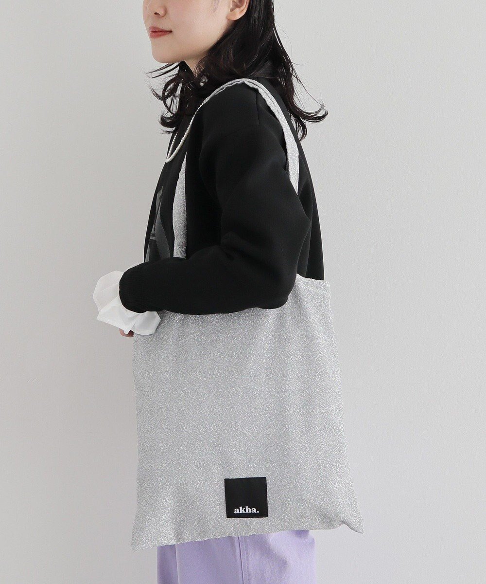【クラフトスタンダードブティック/CRAFT STANDARD BOUTIQUE】の【追加】akha.ラメトートバッグ インテリア・キッズ・メンズ・レディースファッション・服の通販 founy(ファニー) 　ファッション　Fashion　レディースファッション　WOMEN　バッグ　Bag　シルバー　Silver　スクエア　Square　スタンダード　Standard　スペシャル　Special　トレンド　Trend　フラット　Flat　ミックス　Mix　おすすめ　Recommend　2025年　2025　2025春夏・S/S　Ss,Spring/Summer,2025　Silver|ID: prp329100004534156 ipo3291000000032045215