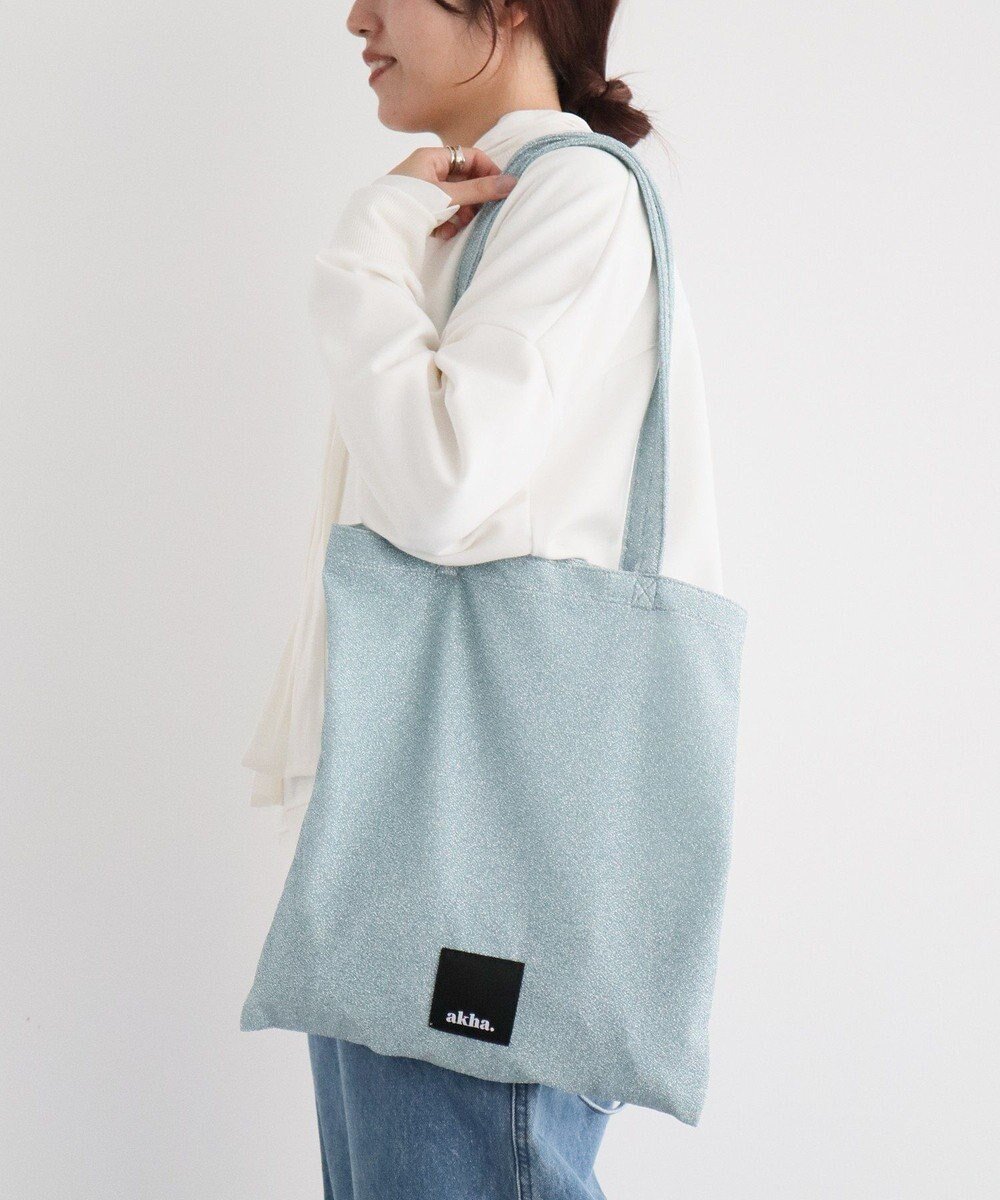 【クラフトスタンダードブティック/CRAFT STANDARD BOUTIQUE】の【追加】akha.ラメトートバッグ インテリア・キッズ・メンズ・レディースファッション・服の通販 founy(ファニー) 　ファッション　Fashion　レディースファッション　WOMEN　バッグ　Bag　シルバー　Silver　スクエア　Square　スタンダード　Standard　スペシャル　Special　トレンド　Trend　フラット　Flat　ミックス　Mix　おすすめ　Recommend　2025年　2025　2025春夏・S/S　Ss,Spring/Summer,2025　Sax|ID: prp329100004534156 ipo3291000000032045220