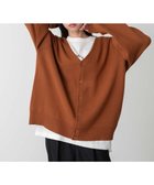 【ウィゴー/WEGO】の【ユニセックス着用ITEM】ミラノリブカーディガン ダークオレンジ|ID: prp329100004534181 ipo3291000000034322545