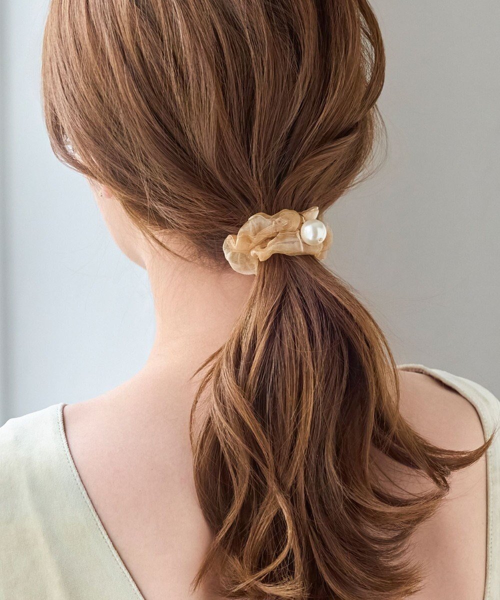 【フィービィー/phoebe】のパールシュシュヘアブレス イエロー 人気、トレンドファッション・服の通販 founy(ファニー) 　ファッション　Fashion　レディースファッション　WOMEN　シュシュ / ヘアアクセ　Hair Accessories　おすすめ　Recommend　アクセサリー　Accessories　イエロー　Yellow　オーガンジー　Organdy　ギャザー　Gather　シアー　Sheer　セレモニー　Ceremony　パール　Pearl　フォーマル　Formal　人気　Popularity　 other-1|ID: prp329100004534199 ipo3291000000032045386