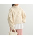 【グリーンパークス/Green Parks】の・swing by フリンジタートルニット Ivory|ID: prp329100004534239 ipo3291000000032045533