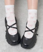 【ウィゴー/WEGO】の総柄リボンクルーソックス 人気、トレンドファッション・服の通販 founy(ファニー) ファッション Fashion レディースファッション WOMEN ソックス Socks レッグウェア Legwear ギフト プレゼント Gift Present スニーカー Sneakers スマホ Smartphone ソックス Socks リボン Ribbon 再入荷 Restock/Back In Stock/Re Arrival |ID:prp329100004534261