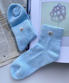 【ウィゴー/WEGO】のアニマルプリントショートソックス サックス|ID: prp329100004534264 ipo3291000000032570005
