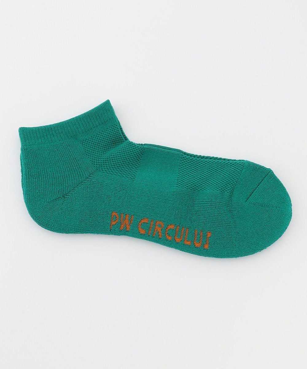 【ピーダブリュサーキュラス/PW CIRCULUS】の【WOMEN】【土踏まずをサポート】ロゴ ショートソックス インテリア・キッズ・メンズ・レディースファッション・服の通販 founy(ファニー) 　ファッション　Fashion　レディースファッション　Ladies' Fashion Online　ソックス　Socks　レッグウェア　Legwear　ショート　Short　ソックス　Socks　グリーン|ID: prp329100004534290 ipo3291000000032211530
