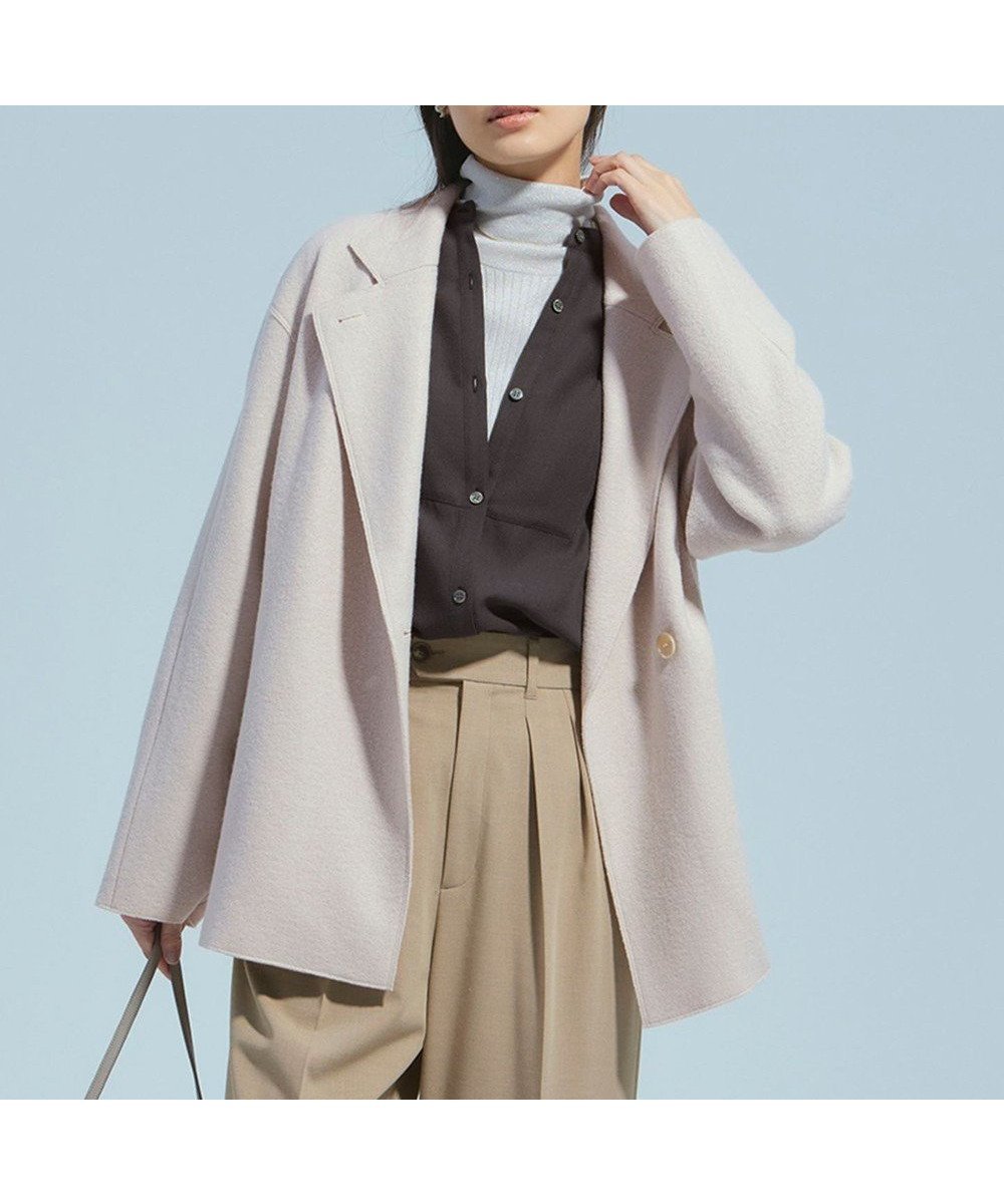 【23区/NIJYUSANKU】のコンプレストパイル ライトアウター インテリア・キッズ・メンズ・レディースファッション・服の通販 founy(ファニー) 　ファッション　Fashion　レディースファッション　WOMEN　アウター　Coat Outerwear　ジャケット　Jackets　エアリー　Airy　クラシカル　Classical　ジャケット　Jacket　ジャージー　Jersey　トレンチ　Trench　トレンド　Trend　バランス　Balance　ボトム　Bottom　ループ　Loop　A/W・秋冬　Aw・Autumn/Winter・Fw・Fall-Winter　冬　Winter　2024年　2024　ビジネス 仕事 通勤　Business　2024-2025秋冬・A/W　Aw/Autumn/Winter/Fw/Fall/2024-2025　ベージュ系|ID: prp329100004534375 ipo3291000000032046081