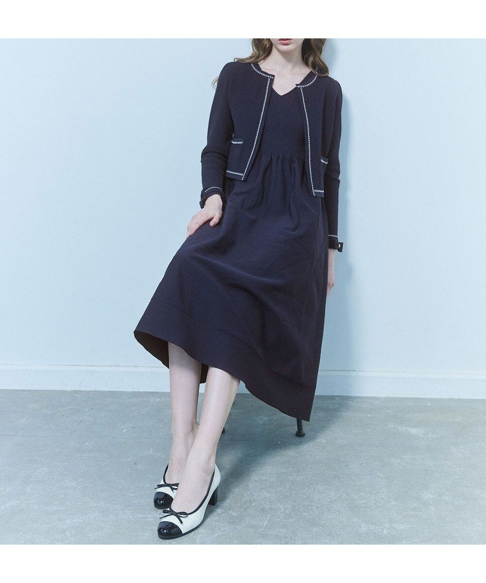 【トッカ/TOCCA】の【洗える!】ROSY FUTURE ニットドレス インテリア・キッズ・メンズ・レディースファッション・服の通販 founy(ファニー) 　ファッション　Fashion　レディースファッション　WOMEN　ワンピース　Dress　ドレス　Party Dresses　ニットワンピース　Knit Dresses　2025年　2025　2025春夏・S/S　Ss,Spring/Summer,2025　ドレス　Dress　夏　Summer　S/S・春夏　Ss・Spring/Summer　洗える　Washable　A/W・秋冬　Aw・Autumn/Winter・Fw・Fall-Winter　ネイビー系|ID: prp329100004534384 ipo3291000000032046118