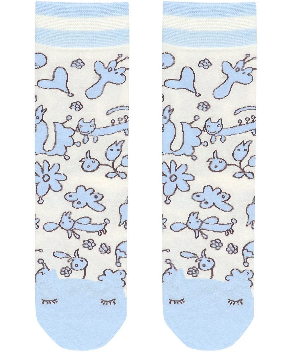 【ツモリチサト スリープ/tsumori chisato SLEEP】のツモリチサト ソックス レディース UEY531 /ワコール インテリア・キッズ・メンズ・レディースファッション・服の通販 founy(ファニー) 　ファッション　Fashion　レディースファッション　WOMEN　ソックス　Socks　ジャカード　Jacquard　ソックス　Socks　ネコ　Cat　パジャマ　Pajamas　アイボリー|ID: prp329100004534407 ipo3291000000032187344