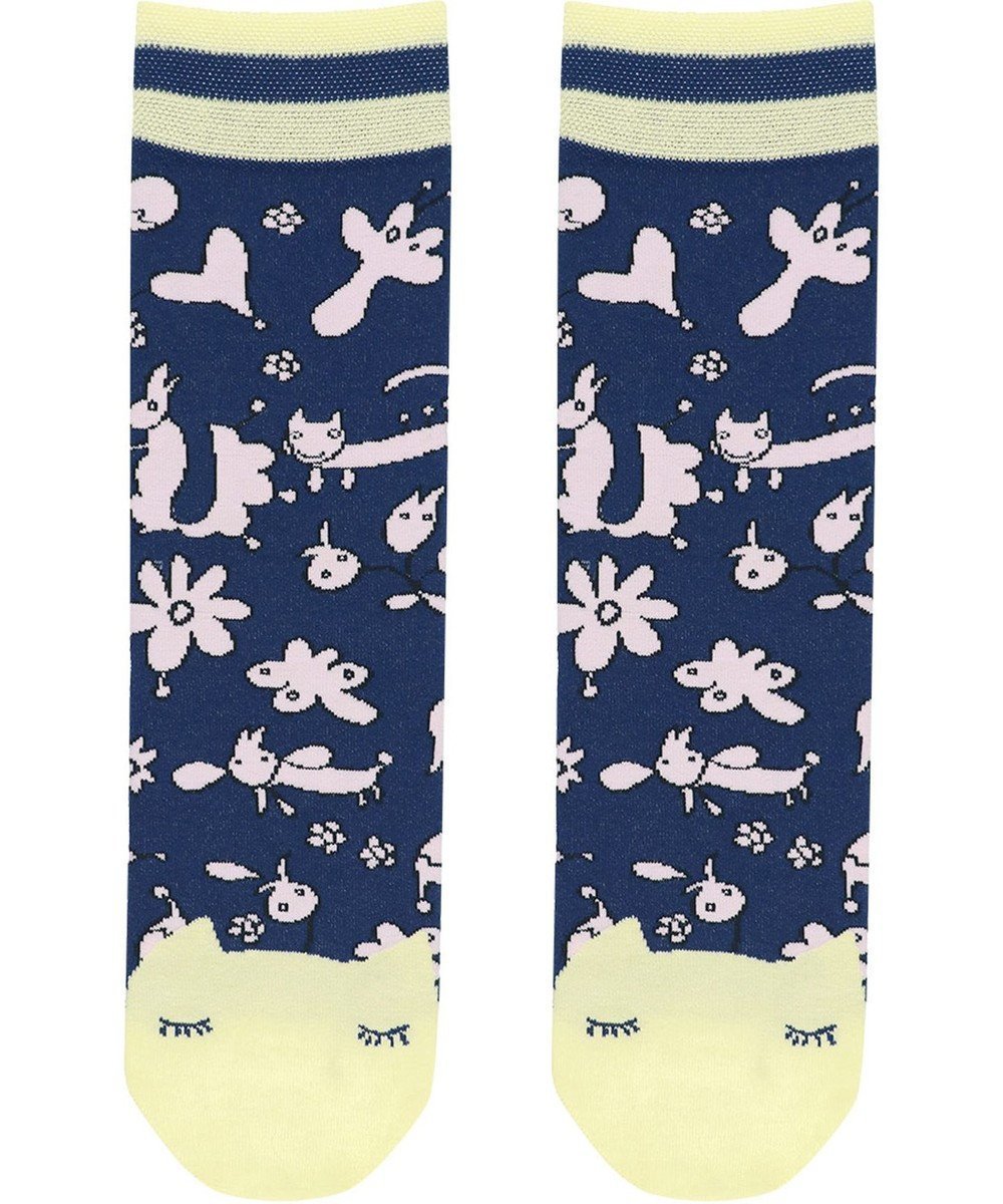【ツモリチサト スリープ/tsumori chisato SLEEP】のツモリチサト ソックス レディース UEY531 /ワコール インテリア・キッズ・メンズ・レディースファッション・服の通販 founy(ファニー) 　ファッション　Fashion　レディースファッション　WOMEN　ソックス　Socks　ジャカード　Jacquard　ソックス　Socks　ネコ　Cat　パジャマ　Pajamas　コン|ID: prp329100004534407 ipo3291000000032187346