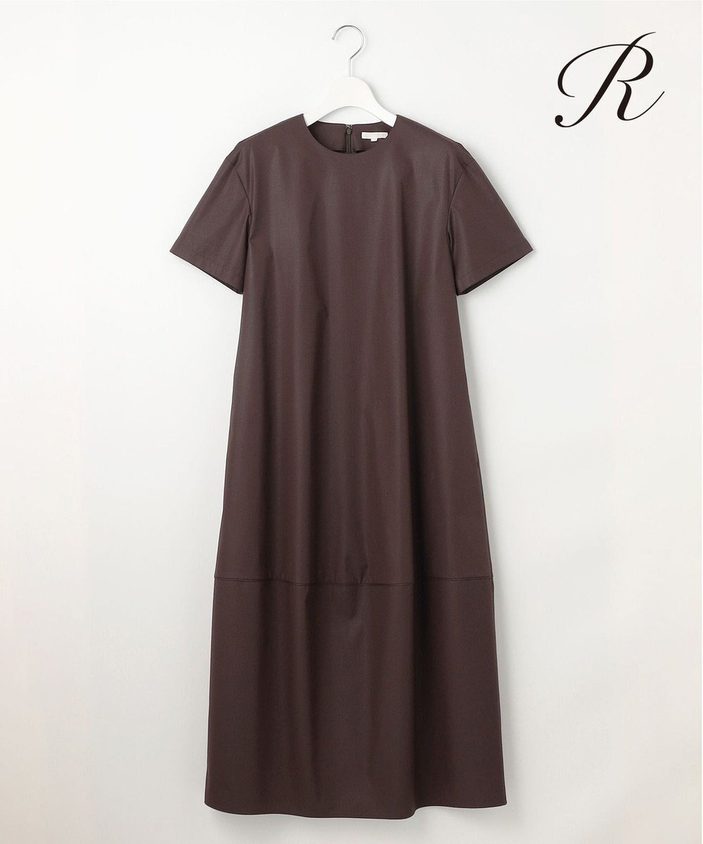 【23区/NIJYUSANKU】の【R(アール)】チンツコットン コクーンワンピース インテリア・キッズ・メンズ・レディースファッション・服の通販 founy(ファニー) 　ファッション　Fashion　レディースファッション　WOMEN　ワンピース　Dress　春　Spring　人気　Popularity　ブロード　Broad　半袖　Short Sleeve　S/S・春夏　Ss・Spring/Summer　再入荷　Restock/Back In Stock/Re Arrival　夏　Summer　2025年　2025　2025春夏・S/S　Ss,Spring/Summer,2025　ダークブラウン系|ID: prp329100004534420 ipo3291000000032046266