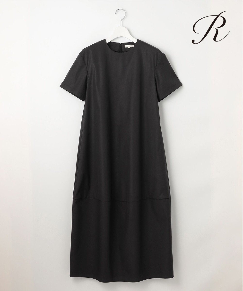 【23区/NIJYUSANKU】の【R(アール)】チンツコットン コクーンワンピース インテリア・キッズ・メンズ・レディースファッション・服の通販 founy(ファニー) 　ファッション　Fashion　レディースファッション　WOMEN　ワンピース　Dress　春　Spring　人気　Popularity　ブロード　Broad　半袖　Short Sleeve　S/S・春夏　Ss・Spring/Summer　再入荷　Restock/Back In Stock/Re Arrival　夏　Summer　2025年　2025　2025春夏・S/S　Ss,Spring/Summer,2025　ブラック系|ID: prp329100004534420 ipo3291000000032046267